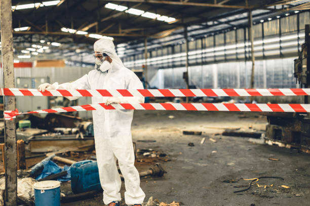 Professional Biohazard technician working in Lowell, NC